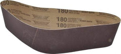 Tru-Maxx - 4" Wide x 36" OAL, 180 Grit, Aluminum Oxide Abrasive Belt - Aluminum Oxide, Very Fine, Coated, X Weighted Cloth Backing - Apex Tool & Supply