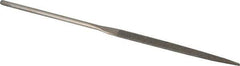 Value Collection - 5-1/2" OAL Fine Taper Needle Diamond File - 13/64" Wide x 3/64" Thick, 2-3/4 LOC - Apex Tool & Supply