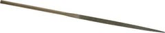 Value Collection - 5-1/2" OAL Fine Three Square Needle Diamond File - 9/64" Wide x 9/64" Thick, 2-3/4 LOC - Apex Tool & Supply