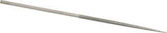 Value Collection - 5-1/2" OAL Fine Round Needle Diamond File - 1/8" Wide x 1/8" Thick, 2-3/4 LOC - Apex Tool & Supply
