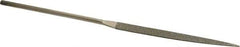 Value Collection - 5-1/2" OAL Fine Knife Needle Diamond File - 3/16" Wide x 1/16" Thick, 2-3/4 LOC - Apex Tool & Supply