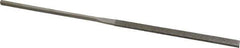 Value Collection - 5-1/2" OAL Medium Equalling Needle Diamond File - 13/64" Wide x 3/64" Thick, 2-3/4 LOC - Apex Tool & Supply