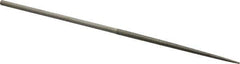 Value Collection - 5-1/2" OAL Medium Round Needle Diamond File - 1/8" Wide x 1/8" Thick, 2-3/4 LOC - Apex Tool & Supply