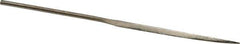 Value Collection - 5-1/2" OAL Coarse Barrette Needle Diamond File - 13/64" Wide x 3/32" Thick, 2-3/4 LOC - Apex Tool & Supply