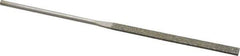 Value Collection - 5-1/2" OAL Coarse Equalling Needle Diamond File - 13/64" Wide x 3/64" Thick, 2-3/4 LOC - Apex Tool & Supply