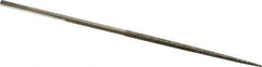 Value Collection - 5-1/2" OAL Coarse Round Needle Diamond File - 7/64" Wide x 1/8" Thick, 2-3/4 LOC - Apex Tool & Supply