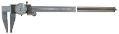 Value Collection - 0", 0.4" (Inside Range)" to 12" Range, 0.001" Graduation, 0.1" per Revolution, Dial Caliper - White Face, 4" Jaw Length - Apex Tool & Supply