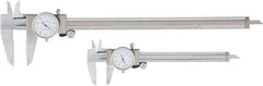 Value Collection - 0 to 6 and 12" Outside Diameter Dial Caliper Set - 0.001" Graduation, 0.1 Range per Revolution, Stainless Steel, White Face - Apex Tool & Supply