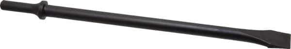 Value Collection - 3/4" Head Width, 11" OAL, 1-1/8" Shank Diam, Flat Chisel - Round Shank, Steel - Apex Tool & Supply