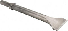 Made in USA - 2" Head Width, 12" OAL, Scaling Chisel - Round Drive, Round Shank, Alloy Steel - Apex Tool & Supply