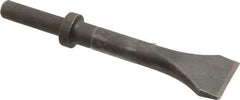 Made in USA - 2" Head Width, 9" OAL, Scaling Chisel - Round Drive, Round Shank, Alloy Steel - Apex Tool & Supply