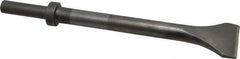 Made in USA - 2" Head Width, 12" OAL, 1/2" Shank Diam, Scaling Chisel - Round Drive, Round Shank, Alloy Steel - Apex Tool & Supply