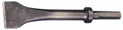 Made in USA - 3" Head Width, 9" OAL, Scaling Chisel - Hex Drive, Hex Shank, Alloy Steel - Apex Tool & Supply
