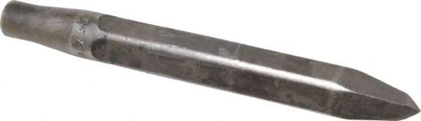 Made in USA - 10" OAL, Rivet Cutter Chisel - Round Drive, Round Shank, Alloy Steel - Apex Tool & Supply