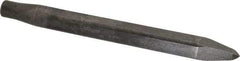 Made in USA - 12" OAL, Rivet Cutter Chisel - Round Drive, Round Shank, Alloy Steel - Apex Tool & Supply