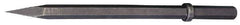Made in USA - 1" Head Width, 18-1/4" OAL, 1" Shank Diam, Scaling Chisel - Hex Drive, Hex Shank, Alloy Steel - Apex Tool & Supply