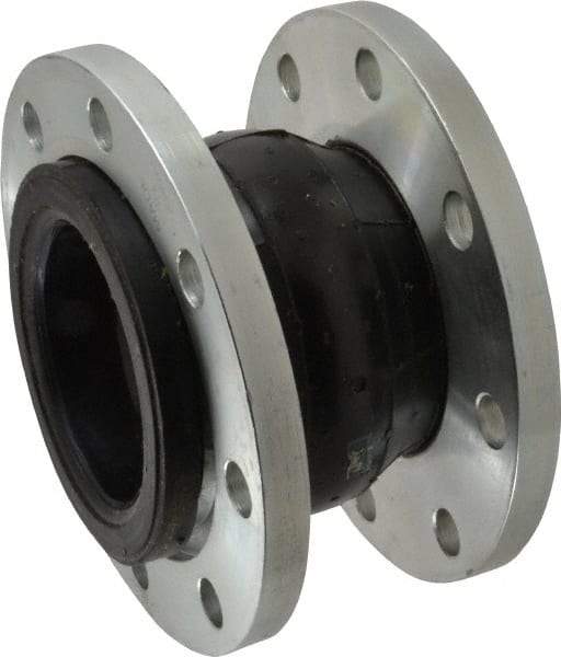Unisource Mfg. - 4" Pipe, Neoprene Single Arch Pipe Expansion Joint - 6" Long, 1/2" Extension, 3/4" Compression, 225 Max psi, Flanged - Apex Tool & Supply
