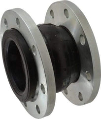 Unisource Mfg. - 4" Pipe, Neoprene Single Arch Pipe Expansion Joint - 6" Long, 1/2" Extension, 3/4" Compression, 225 Max psi, Flanged - Apex Tool & Supply