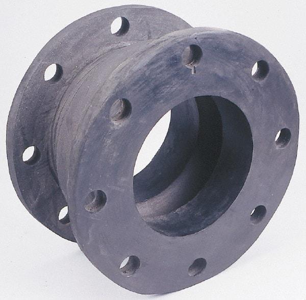 Unisource Mfg. - 4" Pipe, Chlorobutyl Wide Arch Pipe Expansion Joint - 6" Long, 3/4" Extension, 1-3/4" Compression, 225 Max psi, Flanged - Apex Tool & Supply