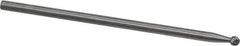 Made in USA - 1/8" Cut Diam, 1/8" Shank Diam, Ball Head Double Cut Burr - Carbide, Radius End, 1/8" LOC, 1-1/2" OAL - Apex Tool & Supply