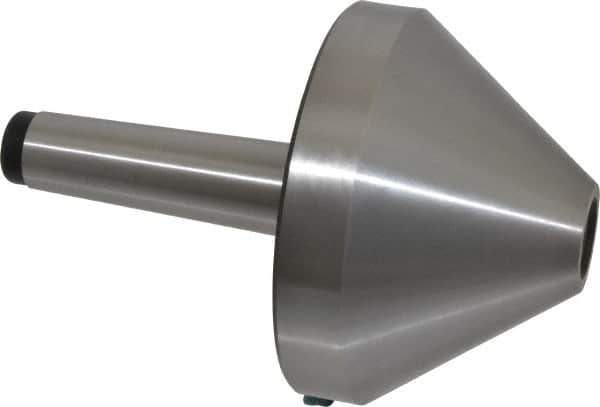 Interstate - MT4 Taper Shank, 5.04" Head Diam Live Center - 3.27" Head Length, 1.38" Point Diam, 2.44" Point Len, 1,433 Lb Max Workpc, 7.6" OAL, Bull Nose Point - Apex Tool & Supply