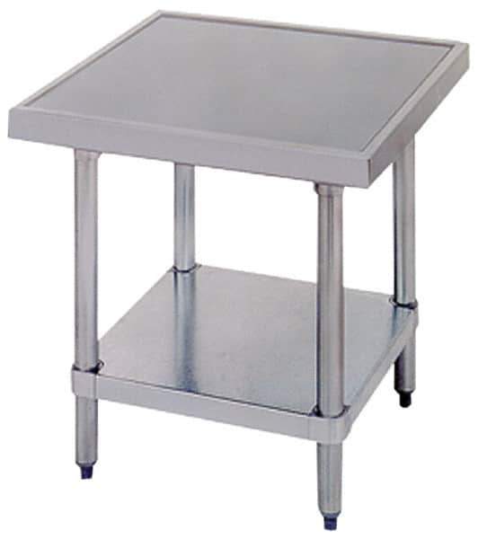 Eagle MHC - 24 Wide x 30" Deep x 24" High, Stainless Steel Machine Work Table - No-Drip Offset Edge, Adjustable Height Legs - Apex Tool & Supply
