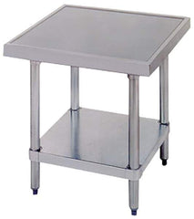 Eagle MHC - 24 Wide x 24" Deep x 24" High, Stainless Steel Machine Work Table - Flat Top, Adjustable Height Legs - Apex Tool & Supply