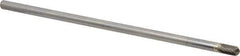Atrax - 1/4" Cut Diam, 1/4" Shank Diam, Cylinder with Radius Head Single Cut Burr - Carbide, Radius End, 1/2" LOC, 6-1/2" OAL - Apex Tool & Supply
