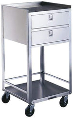 Made in USA - 16-3/4 Inches Wide x 32-1/8 Inches High x 18-3/4 Inches Deep Portable Mobile Equipment Stand - 300 Lbs. Load Capacity, 8-1/8 Inch Shelf Clearance - Apex Tool & Supply
