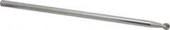 Atrax - 1/4" Cut Diam, 1/4" Shank Diam, Ball Head Single Cut Burr - Carbide, Radius End, 7/32" LOC, 6-7/32" OAL - Apex Tool & Supply