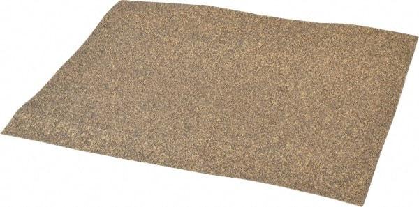 3M - 40 Grit, Aluminum Oxide Sanding Sheet - 11" Long x 9" Wide, Coarse Grade, D Weighted Paper Backing - Apex Tool & Supply