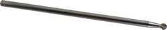 Atrax - 1/4" Cut Diam, 1/4" Shank Diam, Ball Head Double Cut Burr - Carbide, Radius End, 7/32" LOC, 6-7/32" OAL - Apex Tool & Supply