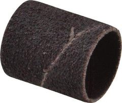 Made in USA - 50 Grit Aluminum Oxide Coated Spiral Band - 3/4" Diam x 1" Wide, Coarse Grade - Apex Tool & Supply