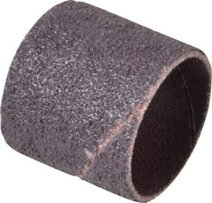 Made in USA - 50 Grit Aluminum Oxide Coated Spiral Band - 1" Diam x 1" Wide, Coarse Grade - Apex Tool & Supply