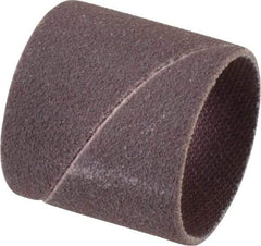 Made in USA - 120 Grit Aluminum Oxide Coated Spiral Band - 1" Diam x 1" Wide, Fine Grade - Apex Tool & Supply
