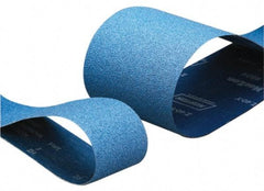 Norton - 10" Wide x 70-1/2" OAL, 50 Grit, Zirconia Alumina Abrasive Belt - Zirconia Alumina, Coarse, Coated, Y Weighted Cloth Backing - Apex Tool & Supply