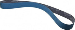 Norton - 2" Wide x 60" OAL, 60 Grit, Zirconia Alumina Abrasive Belt - Zirconia Alumina, Medium, Coated, Y Weighted Cloth Backing, Dry, Series R821 - Apex Tool & Supply