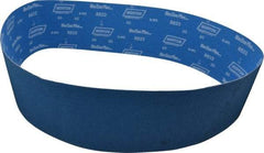 Norton - 6" Wide x 60" OAL, 60 Grit, Zirconia Alumina Abrasive Belt - Zirconia Alumina, Medium, Coated, X Weighted Cloth Backing, Series R823 - Apex Tool & Supply