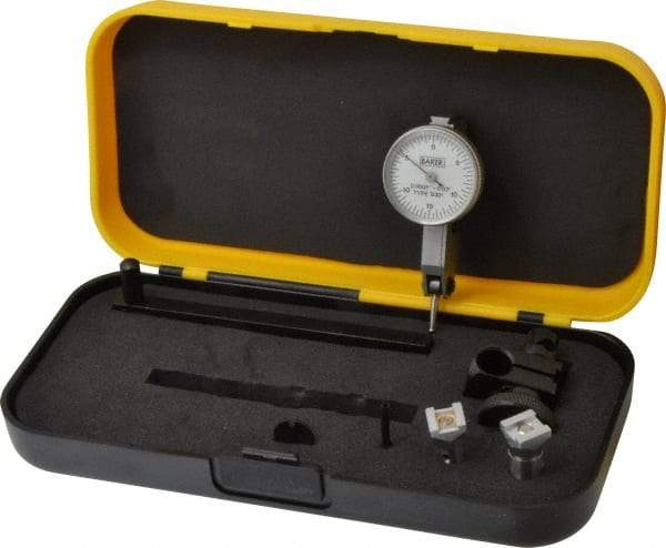 Value Collection - 0.03 Inch Range, 0.0005 Inch Dial Graduation, Horizontal Dial Test Indicator - 1.1515 Inch White Dial, 0-15-0 Dial Reading - Apex Tool & Supply