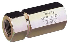 Parker - 1/4 Thread Steel Hydraulic Hose Check - 5,000 psi, 3 GPM - Apex Tool & Supply