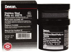 Devcon - 1 Lb Kit Gray Epoxy Resin Putty - 120°F (Wet), 250°F (Dry) Max Operating Temp - Apex Tool & Supply