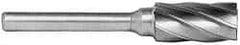 M.A. Ford - 3/8" Cut Diam, 1/4" Shank Diam, Cylinder Head Single Cut Burr - Carbide, Flat End, 3/4" LOC, 2-3/4" OAL - Apex Tool & Supply