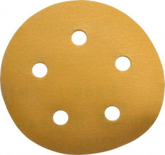 Made in USA - 5" Diam, 150 Grit, Aluminum Oxide Hook & Loop Disc - Very Fine Grade, Coated, C Weight Paper Backing, - Apex Tool & Supply