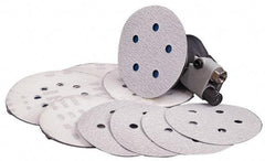Norton - 6" Diam, 150 Grit, Aluminum Oxide Hook & Loop Disc - Very Fine Grade, Coated, B Weight Paper Backing, Series A275 - Apex Tool & Supply