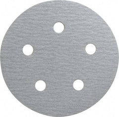 Made in USA - 5" Diam, 150 Grit, Silicon Carbide Hook & Loop Disc - Very Fine Grade, Coated, B Weight Paper Backing, - Apex Tool & Supply