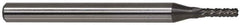 Accupro - 1/4" Diam, 1" LOC, Burr End, Solid Carbide Diamond Pattern Router Bit - Right Hand Cut, 3" OAL, 1/4" Shank Diam, Use on Fiberglass - Apex Tool & Supply