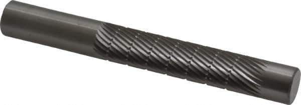 Made in USA - 1/2" Diam, 1-1/2" LOC, Solid Carbide Diamond Pattern Router Bit - 4" OAL, 1/2" Shank Diam - Apex Tool & Supply