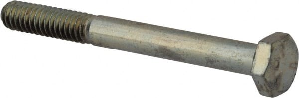 Made in USA - 1/4-20 UNC, 2-1/2" Length Under Head Hex Head Cap Screw - Apex Tool & Supply