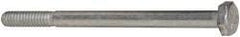 Made in USA - 1/4-20 UNC, 3-1/2" Length Under Head Hex Head Cap Screw - Partially Threaded, Grade 5 Steel, Zinc-Plated Finish, 7/16" Hex - Apex Tool & Supply