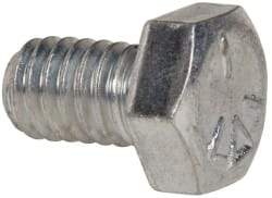 Value Collection - 5/16-18 UNC, 1/2" Length Under Head Hex Head Cap Screw - Fully Threaded, Grade 5 Steel, Zinc-Plated Finish, 1/2" Hex - Apex Tool & Supply